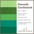 thumbnail image 3 of Cardstock 8.5 x 11 Paper Pack - Assorted Colored Scrapbook Paper 65lb - Double Sided Card Stock for Crafts, Embossing, Cardmaking - 50 Sheets, Solid Core, Greens, 3 of 7
