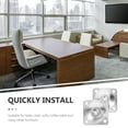 thumbnail image 6 of FUEENIRVA 4pcs Table Leg Mounting Hardware Silver Leg Support Plates for Home Improvement, 6 of 6