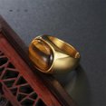 thumbnail image 2 of QQTDFG Men Women Stainless Steel Tiger Eye Stone Ring Band Gift Silver Gold Size 7-13-Gold-8, 2 of 2