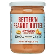 Better'n Peanut Butter Low Sodium - 100 Calories, Lower Fat - 16 oz