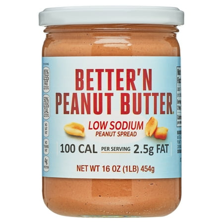 Better'n Peanut Butter Low Sodium - 100 Calories, Lower Fat - 16 oz