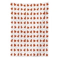 thumbnail image 3 of Ambesonne Valentine Tablecloth Rectangular Table Cover, Hearts Honeymoon, 52"x70", Orange White, 3 of 4