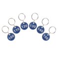 thumbnail image 1 of ASPIRE 1-200 Aluminum Number Key Tags, Metal Key Chain Tags, Numbered ID Tags Key Ring - Blue, 1 of 4