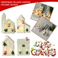 thumbnail image 4 of Ceramic Xmas Village Holiday House Figurine For Tabletop Indoor Festive., 4 of 5