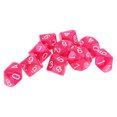 thumbnail image 4 of 10 Uds. Dados De 10 Lados D10 Dados Poliédricos Para Juego De Mazmorras Y Dragones Rosa Sunnimix  Dados poliédricos, 4 of 8