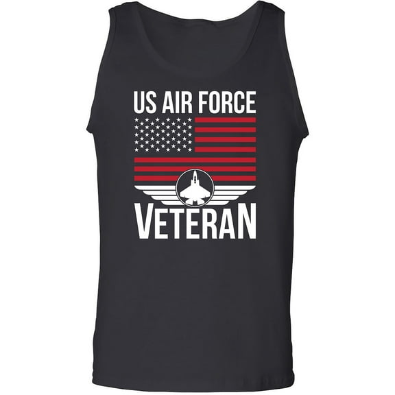 US Air Force Veteran Flag Adult Tank Top