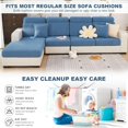 thumbnail image 2 of Magic Sofa Cover Stretch Universal WearCouch Cushion Slipcovers Sectional L Shape Sofa Seat Cover Furniture Protector (A Seater Cushion Cover), 2 of 9