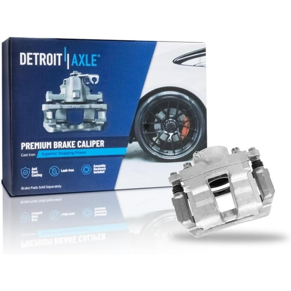 Detroit Axle - Front Driver Side Disc Brake Caliper w/Bracket Replacement for 2011-2014 Hyundai Sonata GAS