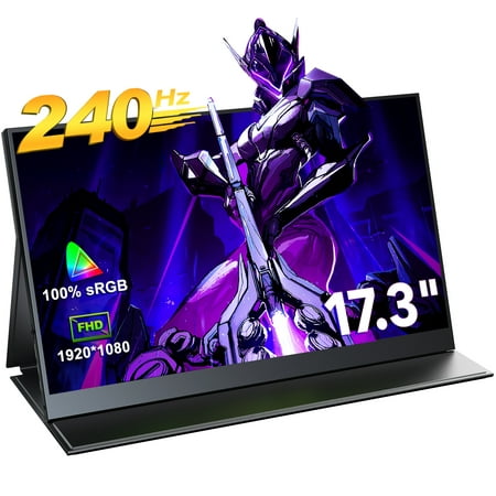 UPERFECT UGame K5 240HZ Portable Gaming Monitor 17.3" 1080P FHD for PC PS5, XBOX, Nintendo, Laptop