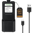 thumbnail image 1 of Batería BAOFENG UV-5R 3800 mAh USB-C para radios UV5R BF-F8HP, 1 of 9