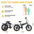 thumbnail image 6 of HITWAY BK10M Electric Bicycles with 750W Motor, Electric Bike for Adults 20" x4.0 Fat Tire, 48V 12AH Removable Battery E Bike, UL2849 Certified, 6 of 7