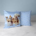 thumbnail image 2 of Camel Caravan Indoor/Outdoor Pillow in Blue 18 x 18 with removable cover, 2 of 3