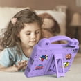 thumbnail image 6 of SaniMore EVA Kids Case for Samsung Galaxy Tab A7 Lite 8.7" 2021 (SM-T220/T225), Skid-Proof Lightweight Case for Boys Girls with Kickstand Handle Shockproof Cover for Samsung Tab A7, Purple, 6 of 7