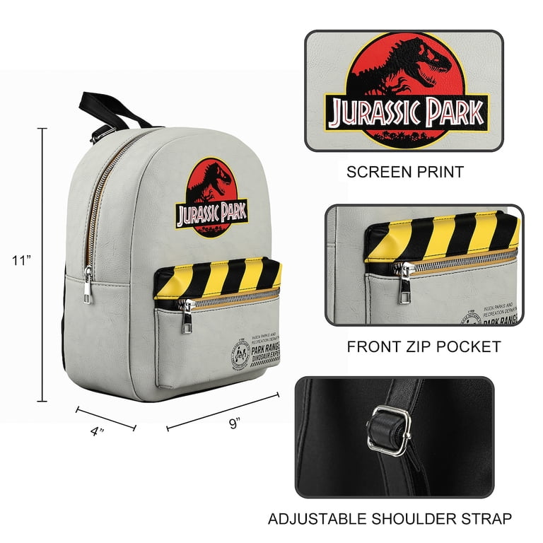 jurassic park logo mini backpack Funko POP! Loungefly Gates adjustable straps Loungefly Jurassic Park Dinosaur Logo