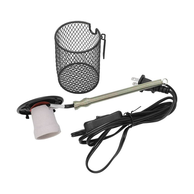 Cache-lampe pour Reptiles en Maille Chauffante, Cache-Maille de Lampe Chauffante pour Reptiles Anti-Brûlure, Abat-Jour de Protection contre les Brûlures, Protège-Cage d'Enceinte pour Boîte d'Alimentation en Cas de Brûlure