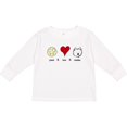 thumbnail image 3 of Inktastic Peace Love Westies Boys or Girls Long Sleeve Toddler T-Shirt, 3 of 5