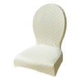 thumbnail image 1 of Bewildely Funda para silla suave y cómoda, elegante para silla de comedor 80, fundas de excelente mano de obra para taburete Decoración del hogar blanco, 1 of 6