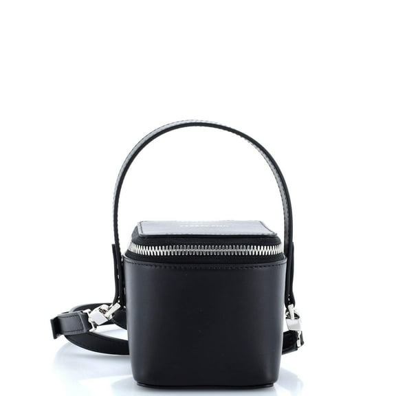 Pre-Owned Gancicni Top Handle Vanity Case Leather Micro By Rebag