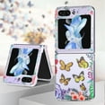 thumbnail image 5 of for Samsung Galaxy Z Flip 5 2023 Butterfly Case, Cute Print Pattern Shockproof Slim Silicone TPU Clear Women Girls Drop Protective Phone Case Cover for Samsung Galaxy Z Flip 5 5G, Yellow, 5 of 6