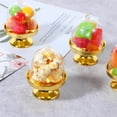 thumbnail image 5 of 12Pack Plastic Mini Cake Stand with Dome Cover,Candy Cupcake Containers,Gold Holiday Supplies for Indoor and Outdoor Use, 5 of 7