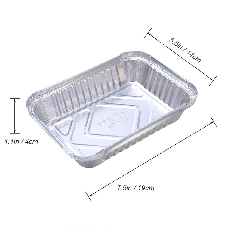 Dropship Disposable Aluminum Square Foil Pans With Snap-on Plastic Lids 650  Ml Food Dish Pan, Cake Pan, Dessert Pan, Extra-Sturdy Containers For  Cooking, Baking, Meal Prep, Heating, Storing, Takeout to Sell Online