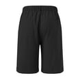thumbnail image 3 of ADSSDQ Men's Casual Chino Shorts Pleated Front Short Casual Lightweight Summer Golf Shorts Mens Pants Black M, 3 of 4