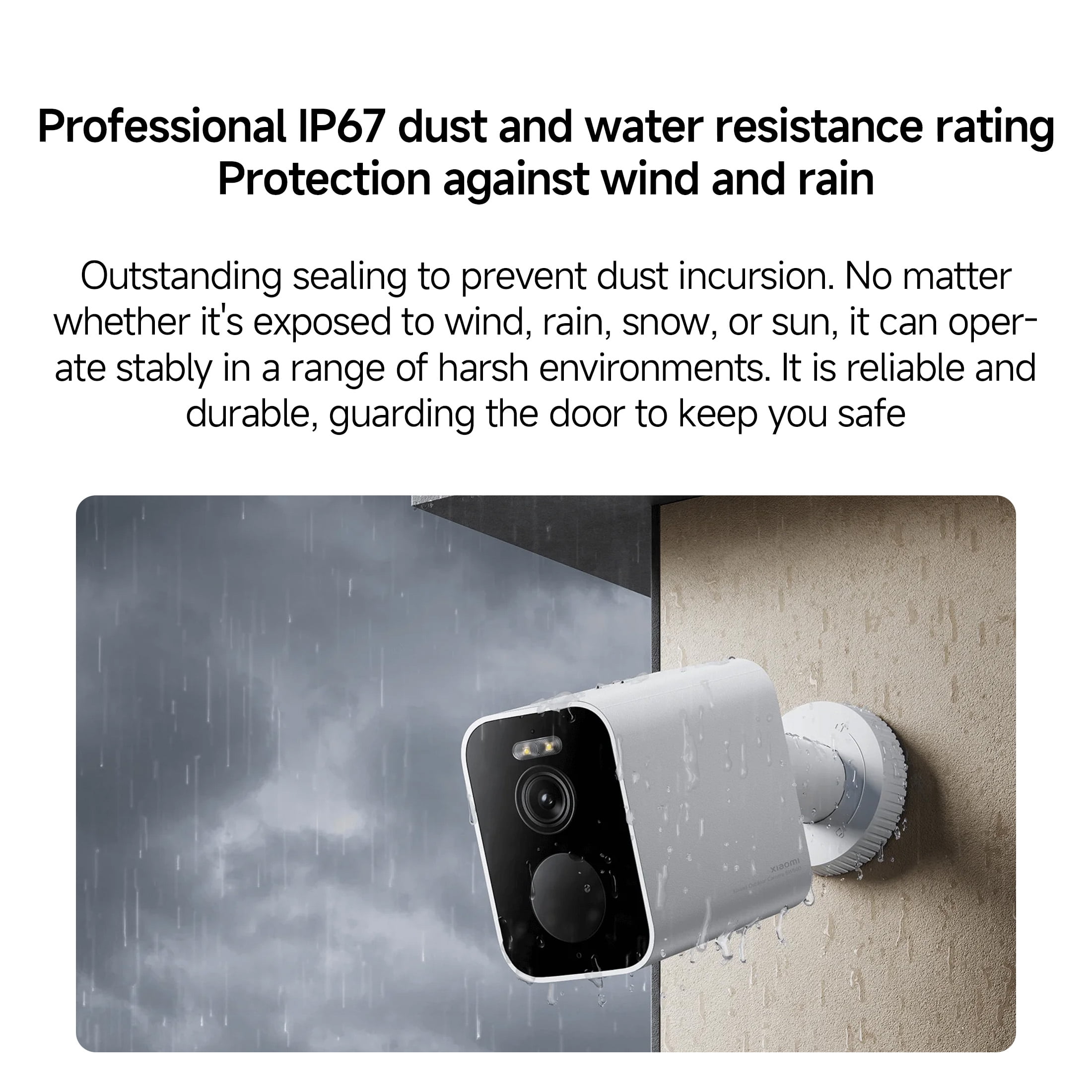 Xiaomi Outdoor Camera BW500 - Solar-Powered Outdoor Security Camera with 2.5K HD, 6-Month Battery Life, AI Motion Detection & IP67 Weatherproof for 24/7 Home Protection