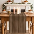 thumbnail image 2 of Table Runner 48 Inches Long for Kitchen Dining, Brown Wood Grain Dresser Scarf Farmhouse, Dining Table Decorations for Wedding/Parties, Retro Farmhouse Wooden Plank 13 x 48 In, 2 of 8