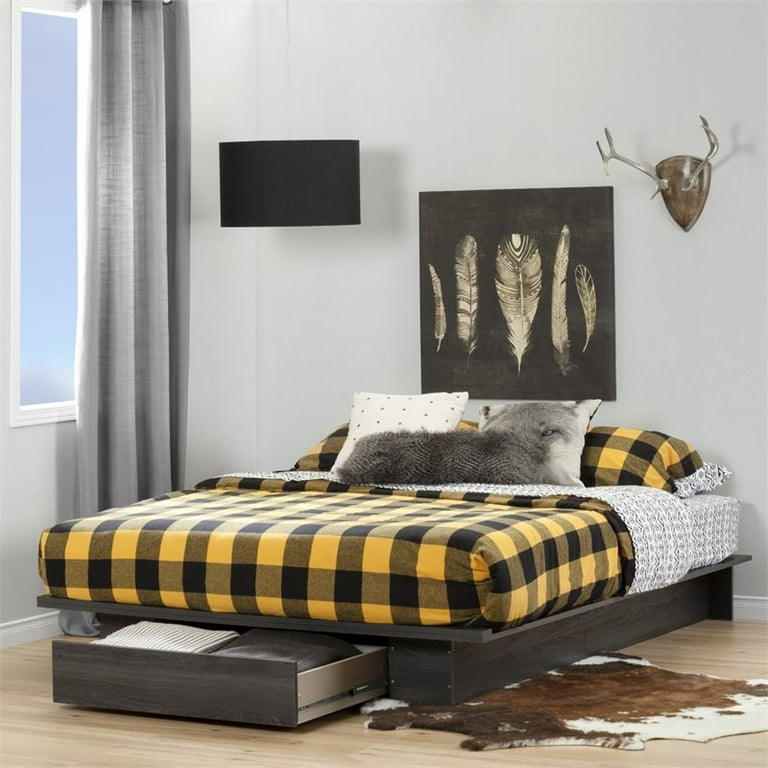 4 pc queen platform bedroom set with dresser and 2 nightstands deals