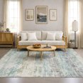 thumbnail image 6 of Addison Rugs Mayfield Premium Machine Washable Traditional Global Teal Rectangle Rug, 10' x 14', 6 of 6