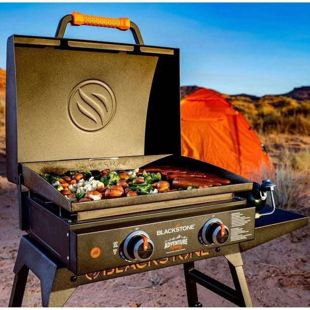Blackstone Adventure Ready 22" Omnivore Propane Griddle with Stand and Adapter Hose, Griddle
