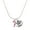 Silver/Red, variant on Silver-tone 3-D Red Enamel Candy Cane - Silvertone Senior Mom Class of 2026 Dome Necklace, 18"