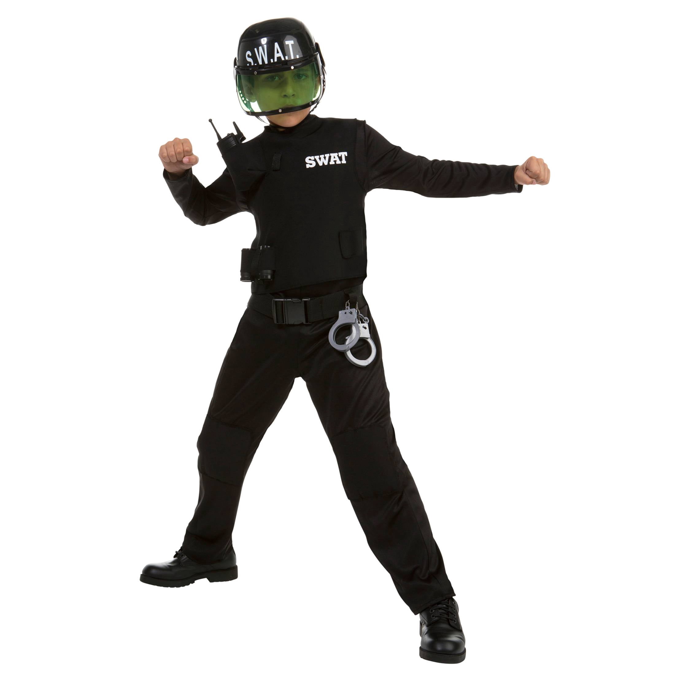 S.W.A.T 6pc Halloween Costume for Children, Boy's Size M (8), by Way to Celebrate