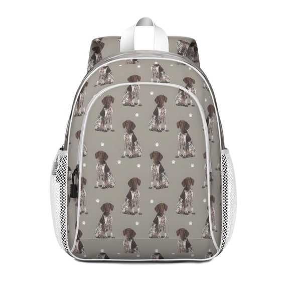 German Shorthaired Pointer Backpack for School,Cute School Bag,Schoolbag with Adjustable Shoulder Straps & Padded Back,15"x11.42"x5.5"