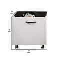 thumbnail image 5 of 20 Inch Multipurpose Storage Box with Caster Wheels Set of 2 White, 5 of 7