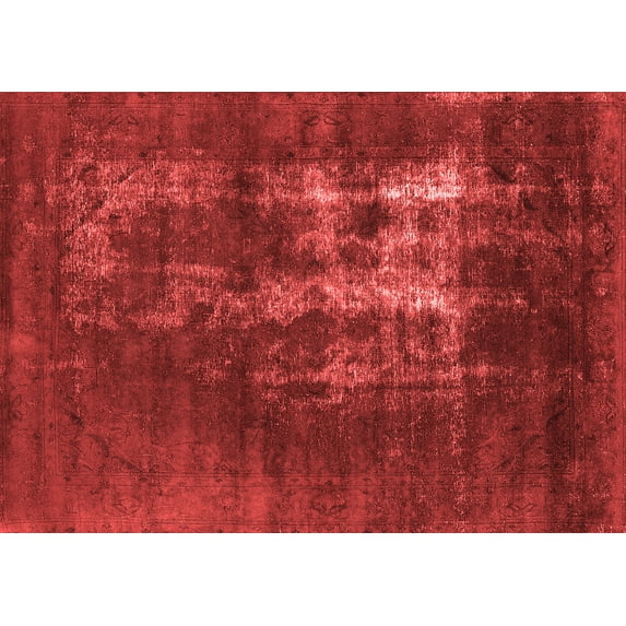 Ahgly Company Indoor Rectangle Oriental Red Industrial Area Rugs, 4' x 6'