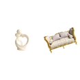 thumbnail image 1 of Estatua abstracta,Estatua de resina,decoración para el hogar,escultura de pareja,sofá de casa de muñecas,Muebles para casa de muñecas,sofá para casa de muñecas,decoración a, 1 of 8