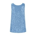 thumbnail image 5 of Diufon Sequin Tops for Women Glitter Fashion V Neck Sleeveless Party Tank Top Comfy Sparkly Going Out Shirts, 5 of 6