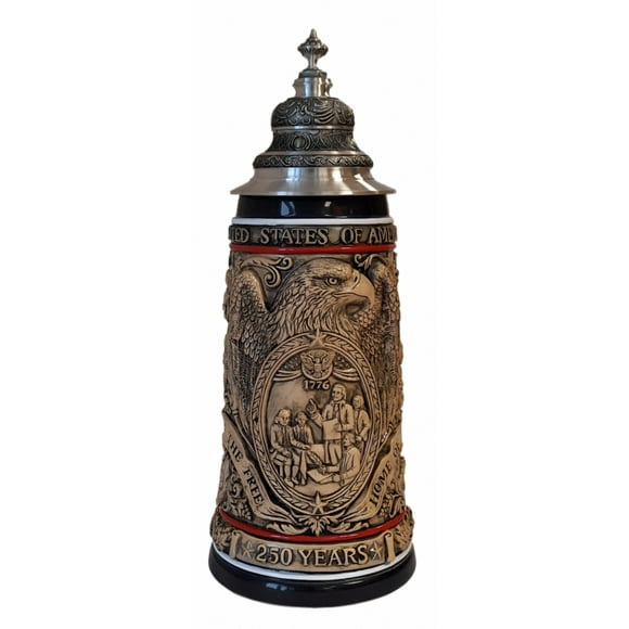 Beer mug 250th Anniversary Stein United States of America 1.2 liter beer mug