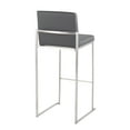 thumbnail image 6 of LumiSource Fuji High Back 30" Fixed-Height Barstool - Set of 3, 6 of 6
