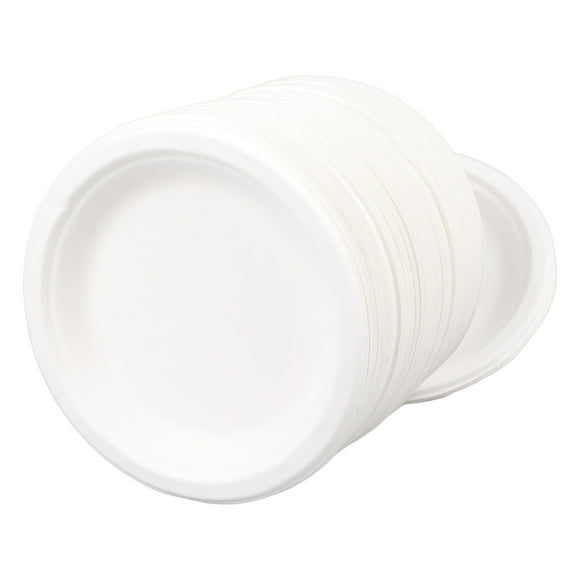 125Pcs Disposable Paper Plates Compostable 6 Inch Dessert Plates for Family Gatherings Picnics Birthday Parties