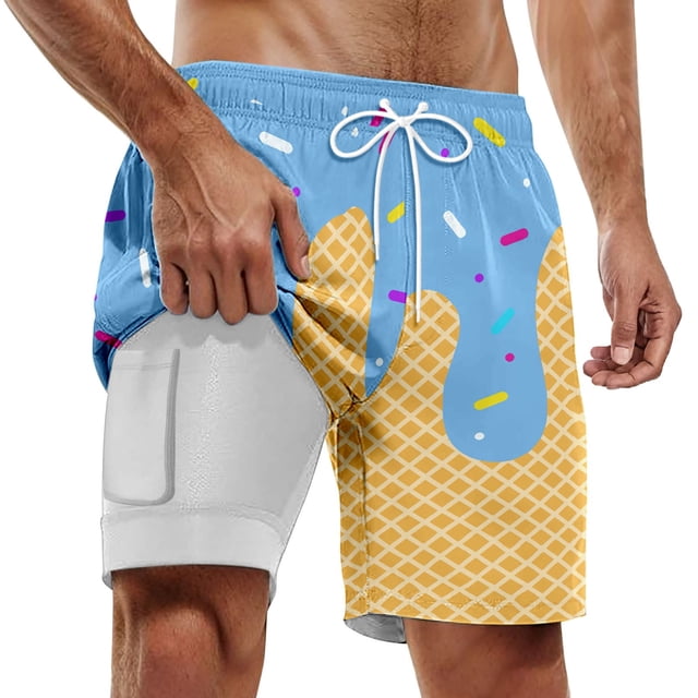 Maillot de Bain Homme Haute Extensibilité Short de Bain Homme Extensible Upf Maillot de Bain Homme Short de Bain Homme Plage Été Confortable Maillot de Bain Short de Planche de Plage
