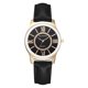 thumbnail image 1 of Reloj de pulsera informal con números romanos y caja de aleación para mujer (oro negro femenino), 1 of 3