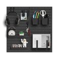 thumbnail image 1 of Organizador de pared con tablero perforado Zestify Revamp Your Space, color negro, 1 of 6