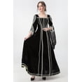 thumbnail image 2 of Vestido de corte vintage europeo para mujer, disfraz de bruja, vestido de actuación en escenario, 2 of 5