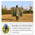 thumbnail image 4 of Imperméable Léger, Réutilisable, Ripstop, Respirant, Imperméable Multi-Usage avec Capuche, Couverture Protectrice Pliable, Bâche d'Abri, 4 of 5
