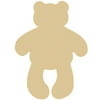 5 Pcs Teddy Bear Cut Outs 4-1/4" tall x 3" wide x approx 1/8" thickMade from birch plywood.