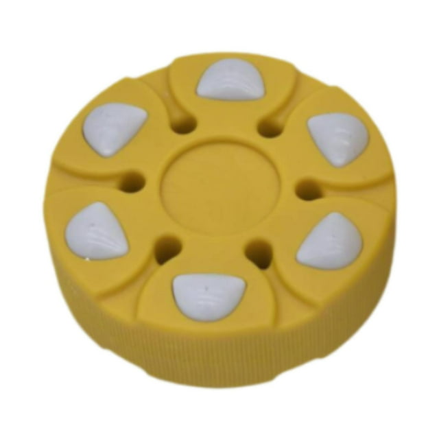 Lipstore Rondelle de Hockey à Roulettes, Rondelle de Rue, Cadeau, Équipement d'Entraînement pour Plancher de Rue, Balle de Hockey pour Compétition Sportive, Jaune