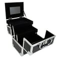 thumbnail image 1 of Ktaxon Portable Aluminum Makeup Storage Case Train Case Bag with Mirror Lock Black Jewelry Box, 1 of 4