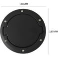 thumbnail image 2 of Applicable to Black Filler Fuel Door Cover Guard Fuel Tank Cap Cover Aluminum Alloy Gas Tank Cap Compatible For Jeep Wrangler JK 2 4 Door 2007-2017, 2 of 6